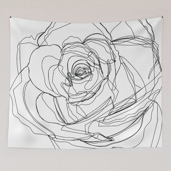 Item preview, beautiful sketched rose designed and sold by Sabrina Joelle.
