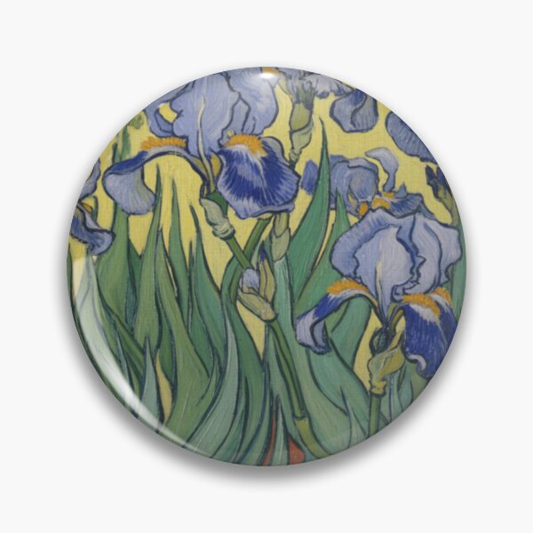 Item preview, Blue Irises | Impressionist Floral Wall Art Inspired by Van Gogh designed and sold by CARRAANN.