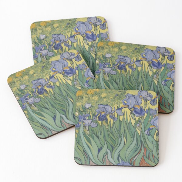 Item preview, Blue Irises | Impressionist Floral Wall Art Inspired by Van Gogh designed and sold by CARRAANN.