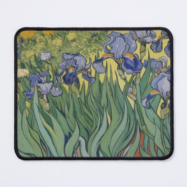 Item preview, Blue Irises | Impressionist Floral Wall Art Inspired by Van Gogh designed and sold by CARRAANN.