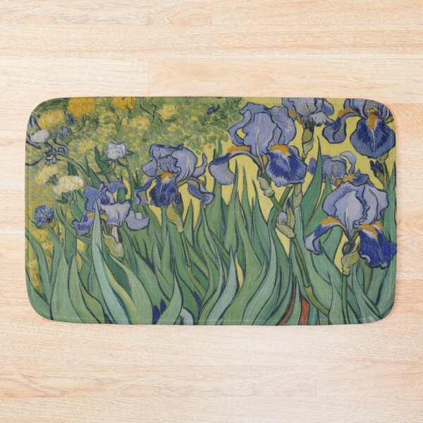 Item preview, Blue Irises | Impressionist Floral Wall Art Inspired by Van Gogh designed and sold by CARRAANN.