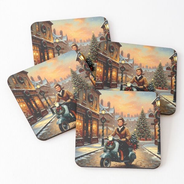 Item preview, Audrey Hepburn's Roman Holiday Christmas: Scooter Ride & Tree Delivery | Hollywood Holidays designed and sold by Art's Diner.