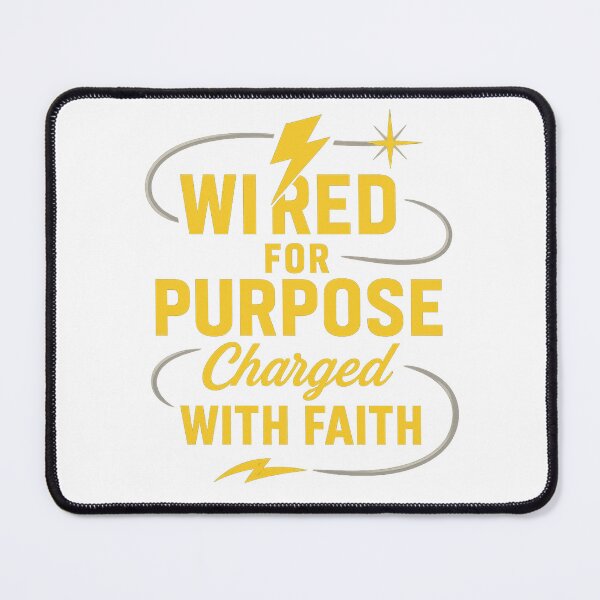 Item preview, Wired for Purpose Charged with Faith | Christian Electrician Workwear Design designed and sold by SoulThread Studio.