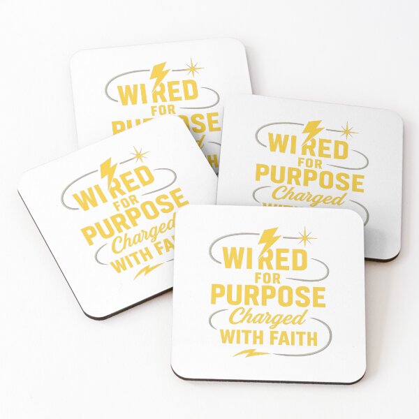 Item preview, Wired for Purpose Charged with Faith | Christian Electrician Workwear Design designed and sold by SoulThread Studio.