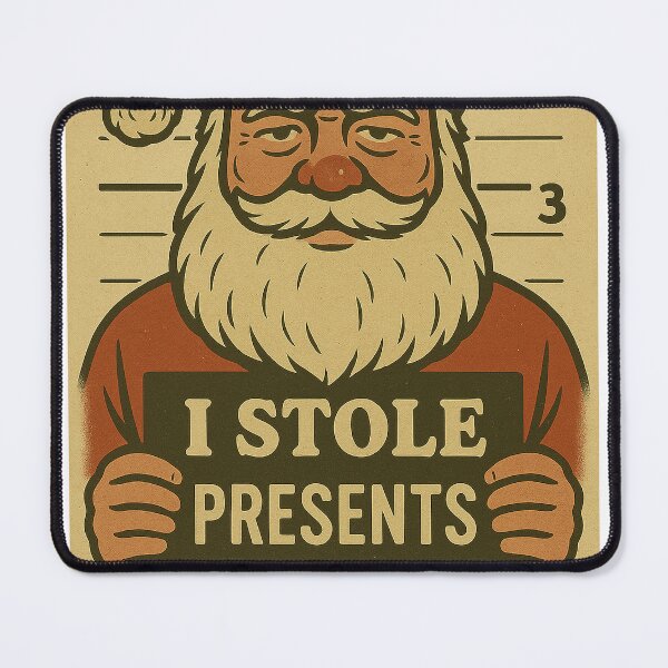 Item preview, Santa’s Mugshot – I Stole Presents | Funny Christmas Arrest Design designed and sold by SilknMarble.