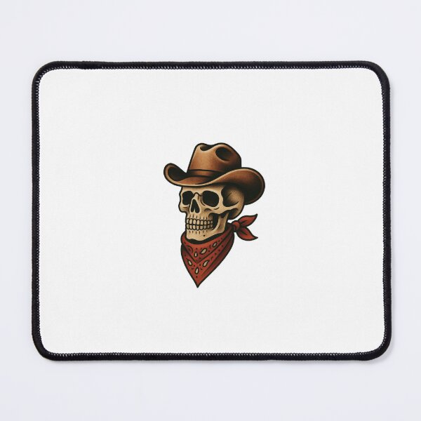 Item preview, American Traditional Tattoo - Cowboy Skull designed and sold by stickerme2025.