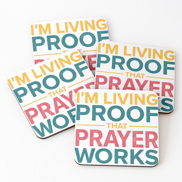 Item preview, I'm Living Proof That Prayer Works designed and sold by BlessedHandsDesigns.