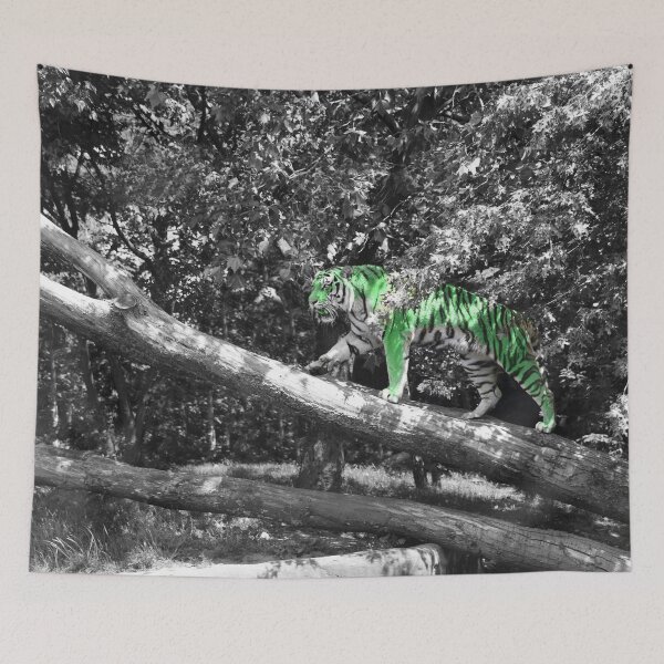Item preview, Tiger 23a green / Swiss Artwork Photography designed and sold by Raphael Wolf.