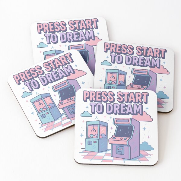 Item preview, Press Start to Dream Arcade Pastel Retro Gaming Art. designed and sold by The-T-In-Retro.