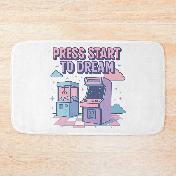 Item preview, Press Start to Dream Arcade Pastel Retro Gaming Art. designed and sold by The-T-In-Retro.
