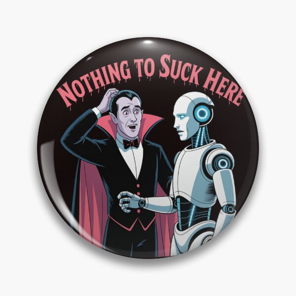Item preview, Funny Vampire and Robot Halloween Design designed and sold by VIRAL-PRINTS.