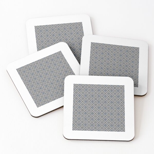 Item preview, Blue Hand-Painted Seamless Pattern with Ornamental Tile Design designed and sold by JoelmaQ.