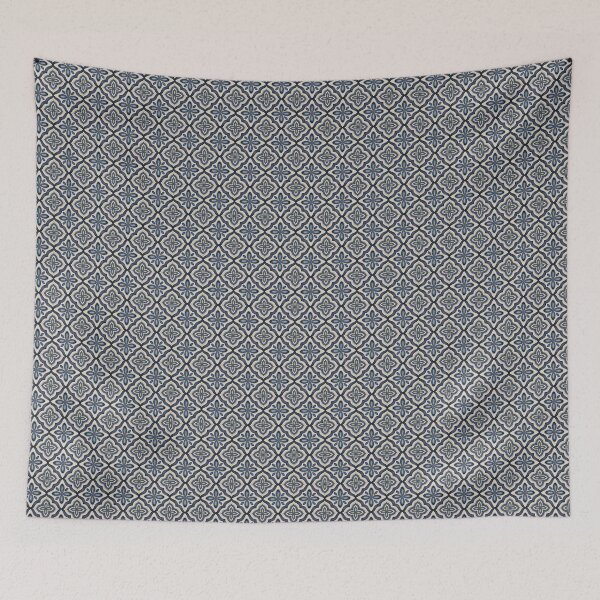 Item preview, Blue Hand-Painted Seamless Pattern with Ornamental Tile Design designed and sold by JoelmaQ.
