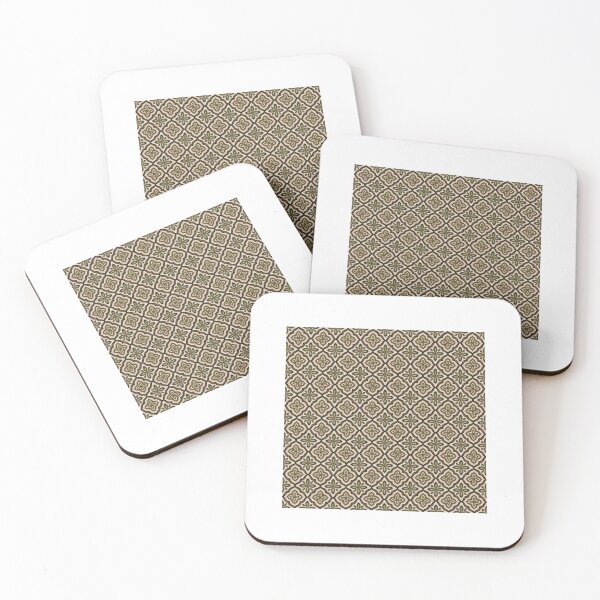 Item preview, Hand-Painted Seamless Pattern in Earth Tones with Ornamental Design designed and sold by JoelmaQ.