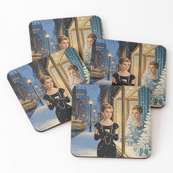 Item preview, Audrey Hepburn's Christmas Window: Breakfast at Tiffany's Style Holiday Scene | Hollywood Holidays designed and sold by Art's Diner.