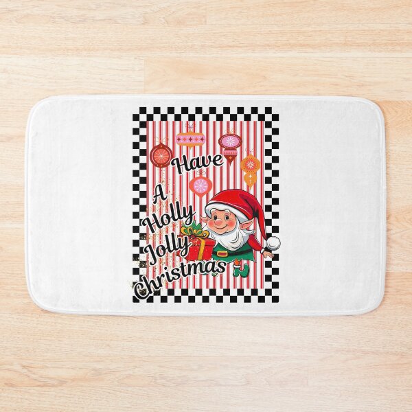Item preview, Elf Vintage Retro Christmas, Santa's Helper, Have A Holly Jolly Christmas designed and sold by Forevermore.