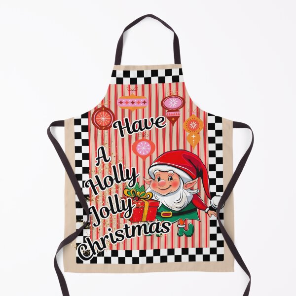 Item preview, Elf Vintage Retro Christmas, Santa's Helper, Have A Holly Jolly Christmas designed and sold by Forevermore.