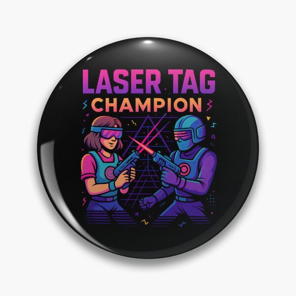 Item preview, Laser Tag Champion Retro Neon Battle Design. designed and sold by The-T-In-Retro.