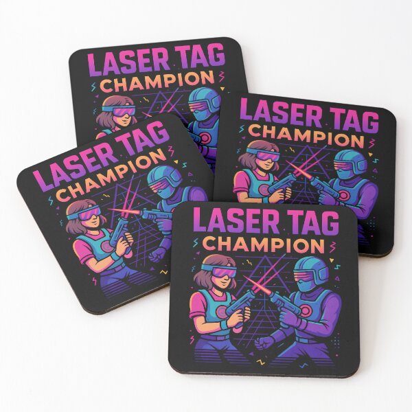 Item preview, Laser Tag Champion Retro Neon Battle Design. designed and sold by The-T-In-Retro.