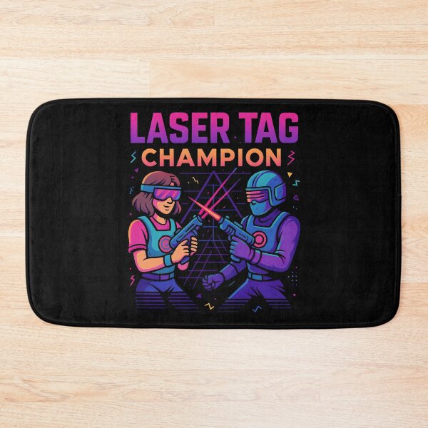 Item preview, Laser Tag Champion Retro Neon Battle Design. designed and sold by The-T-In-Retro.