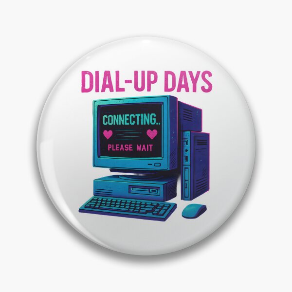 Item preview, Retro Dial-Up Internet Romance - Please Wait Connection. designed and sold by The-T-In-Retro.
