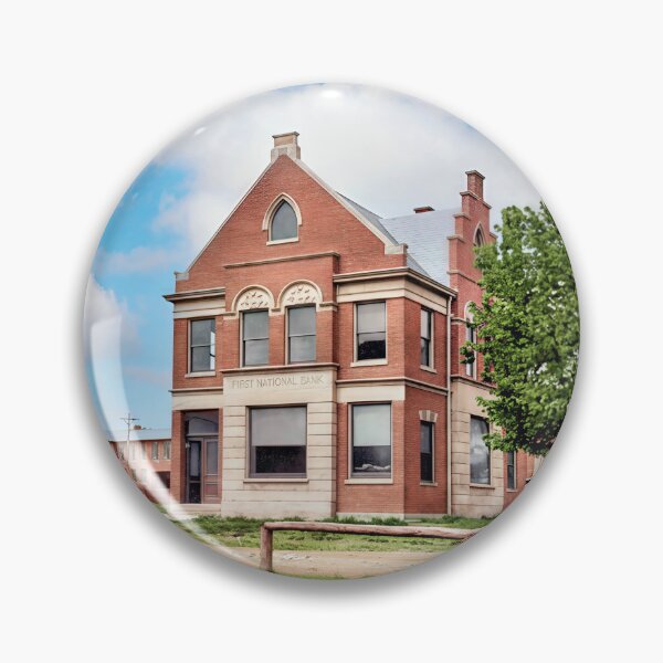 Item preview, Historic First National Bank Building - Small Town Americana designed and sold by plugsnpixels.