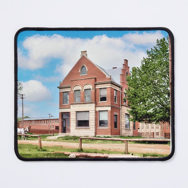 Item preview, Historic First National Bank Building - Small Town Americana designed and sold by plugsnpixels.