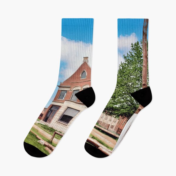 Item preview, Historic First National Bank Building - Small Town Americana designed and sold by plugsnpixels.