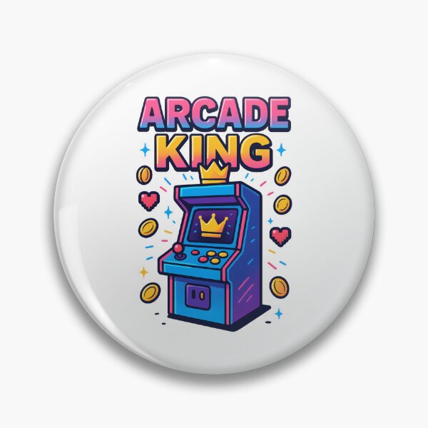 Item preview, Arcade King Retro Gaming Cabinet Pixel Art Design. designed and sold by The-T-In-Retro.
