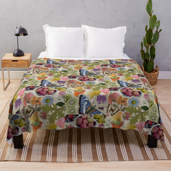 Item preview, Vintage Fruit & Flower Collage — Nature Aesthetic Art designed and sold by LuckyStarShop7.