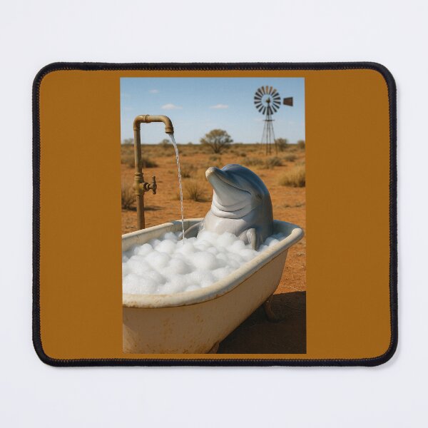 Item preview, Dolphin Enjoys an Outback Bubble Bath designed and sold by Tridentulus.
