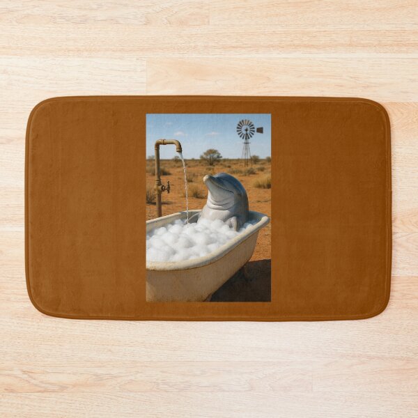 Item preview, Dolphin Enjoys an Outback Bubble Bath designed and sold by Tridentulus.