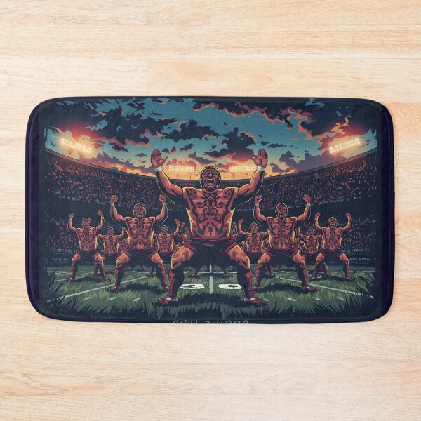 Item preview, Maori Football Team Haka Time| Dark & Gritty Comic Book Style Art designed and sold by Caira-Design.