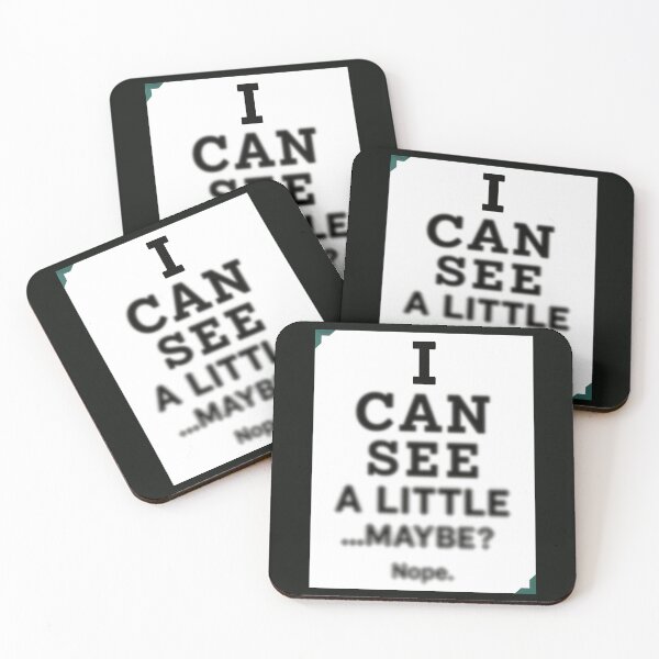 Item preview, I Can See a Little… Maybe – Funny Blurry Chart designed and sold by Eyepatch-Jacks.