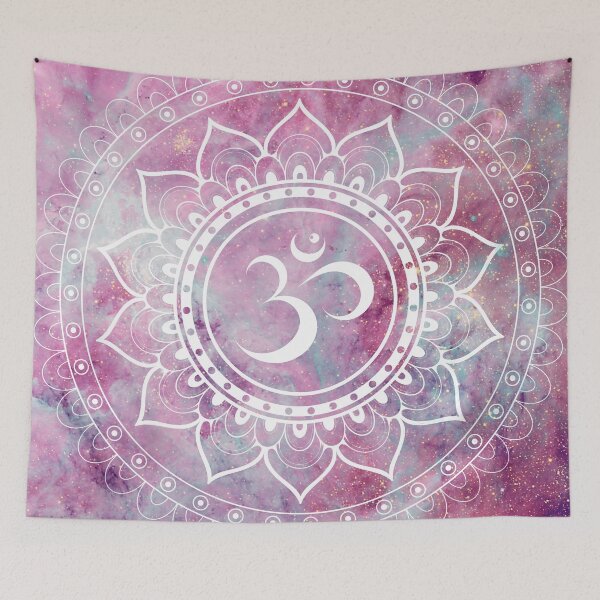 Item preview, Galaxy Om Mandala Mauve Pink Lavender designed and sold by 2sweetsDesign.