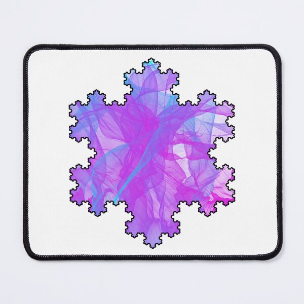 Item preview, Colorful Fractal Koch Snowflake Pink Geometry Shapes Mania designed and sold by Shapes-Mania.