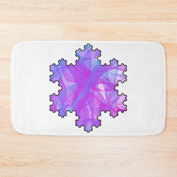 Item preview, Colorful Fractal Koch Snowflake Pink Geometry Shapes Mania designed and sold by Shapes-Mania.