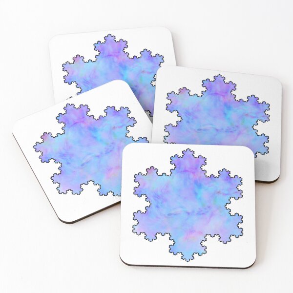 Item preview, Colorful Fractal Koch Snowflake Geometry Shapes Mania designed and sold by Shapes-Mania.