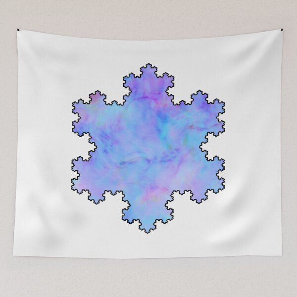 Item preview, Colorful Fractal Koch Snowflake Geometry Shapes Mania designed and sold by Shapes-Mania.