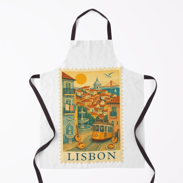 Item preview, Lisbon Travel Stamp designed and sold by RebelCactusStore.