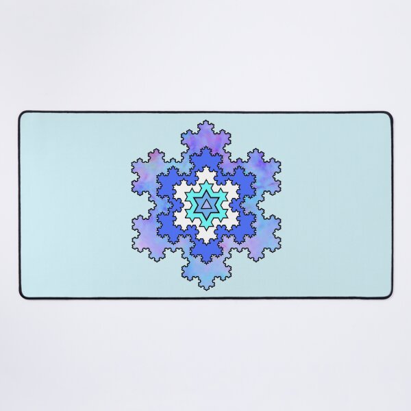 Item preview, Colorful Fractal Koch Snowflake Pattern Bright Shapes Mania designed and sold by Shapes-Mania.