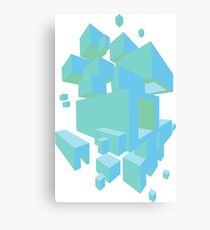 mint pixels Canvas Print
