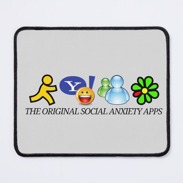 Item preview, The Original Social Anxiety Apps – 2000s Nostalgia Icons designed and sold by SimplyJasper.