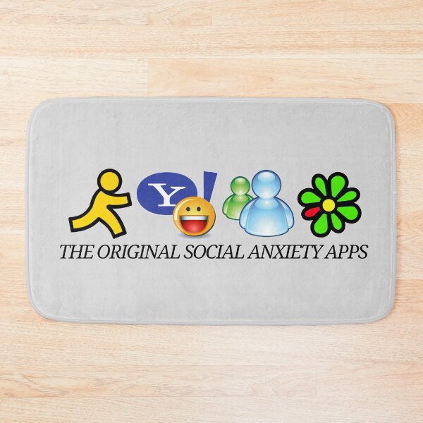 Item preview, The Original Social Anxiety Apps – 2000s Nostalgia Icons designed and sold by SimplyJasper.