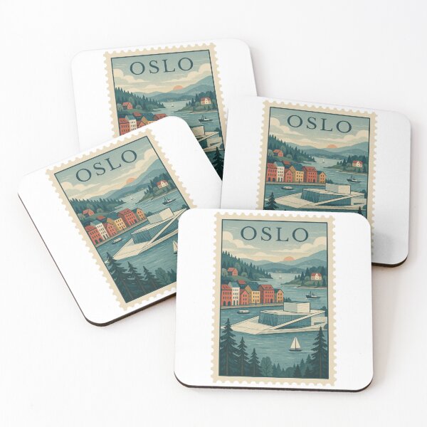 Item preview, Oslo Travel Stamp designed and sold by RebelCactusStore.