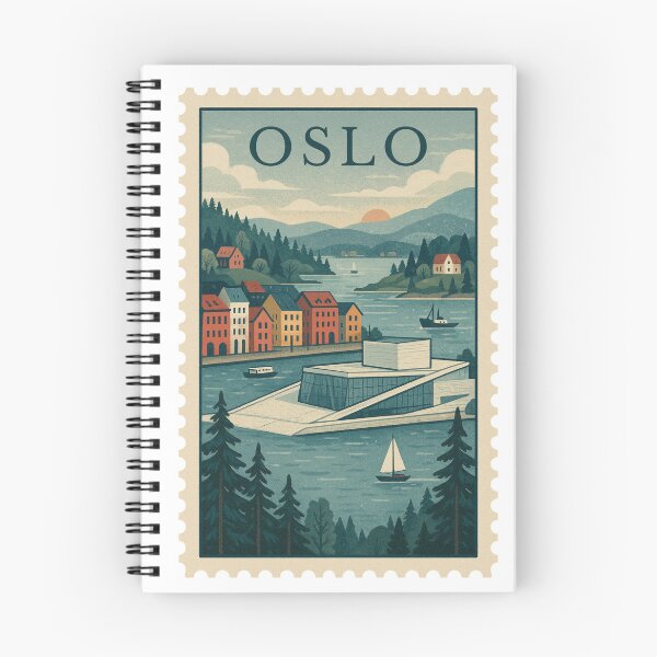 Artikelvorschau, Oslo Reisestempel entworfen und verkauft von RebelCactusStore.