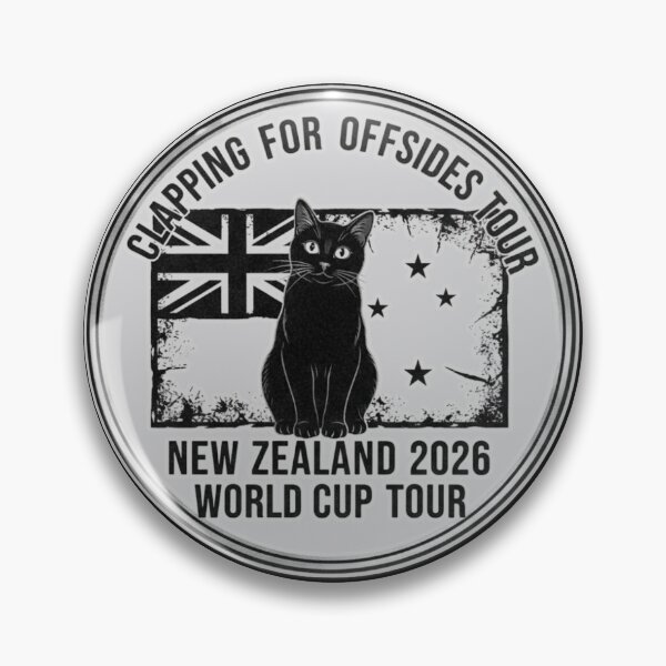 Item preview, Clapping for Offsides Tour — New Zealand Rock World Cup Shirt designed and sold by catastrocat.