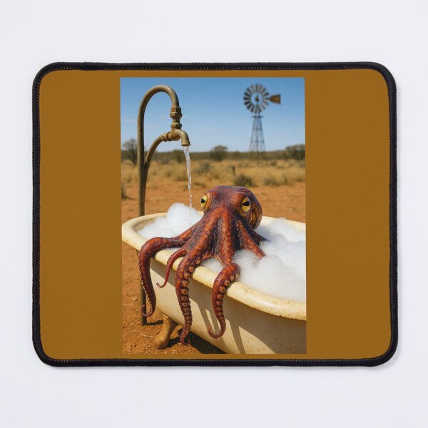 Item preview, Octopus Enjoys a Bubble Bath Near Alice Springs designed and sold by Tridentulus.