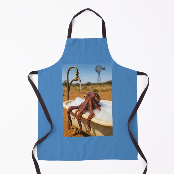 Item preview, Octopus Enjoys a Bubble Bath Near Alice Springs designed and sold by Tridentulus.