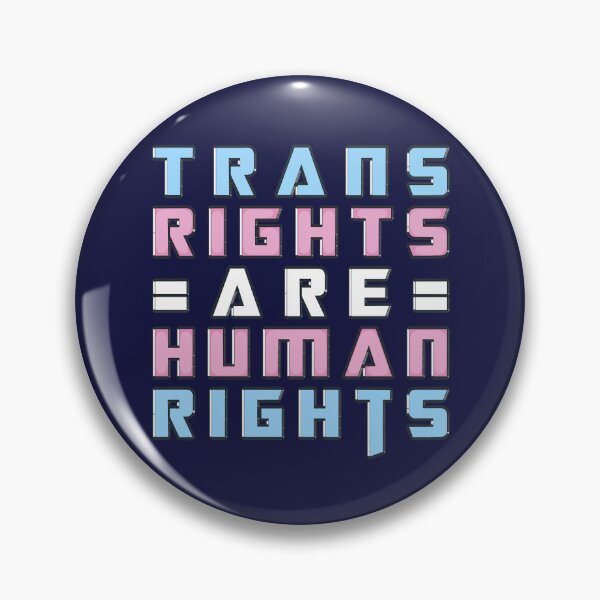 Item preview, Trans Rights Are Human Rights Transformers style designed and sold by LGBTcuteGifts.